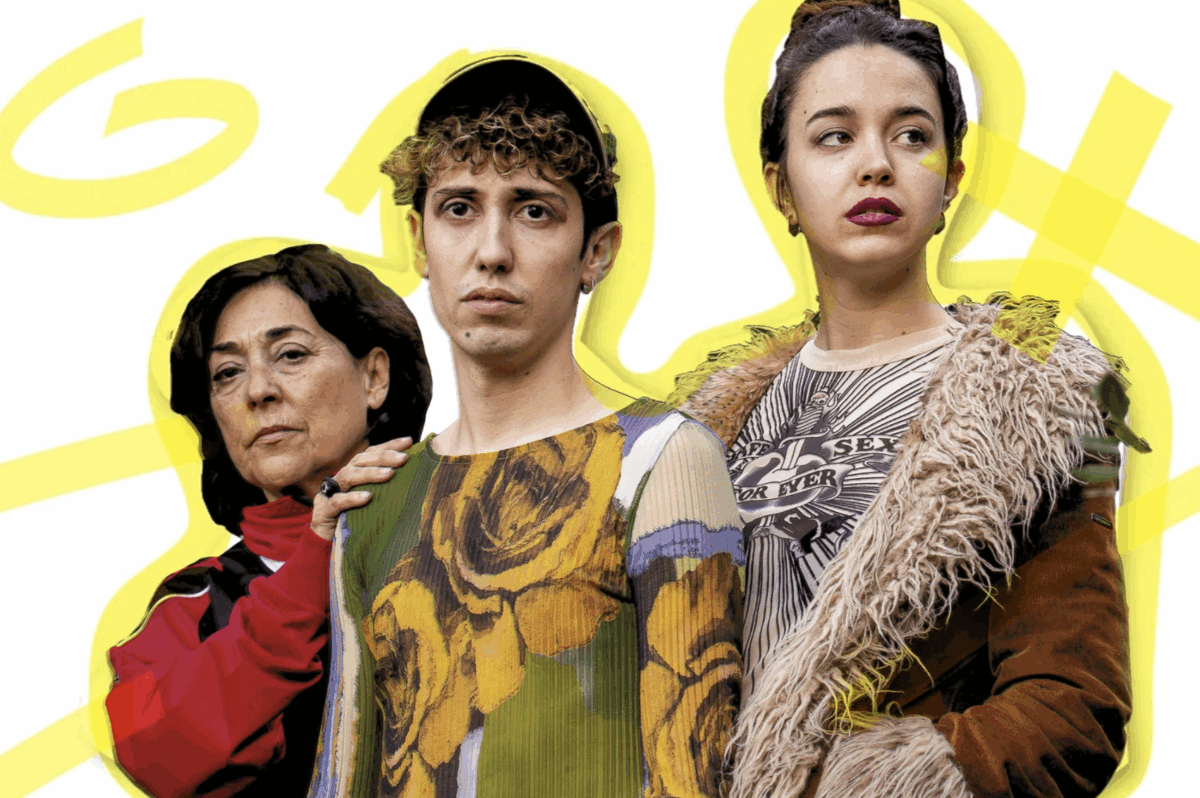 Els tres protagonistes de l’espectacle "Un refugi al sol"